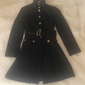 Arden B Black Wool Pea Coat